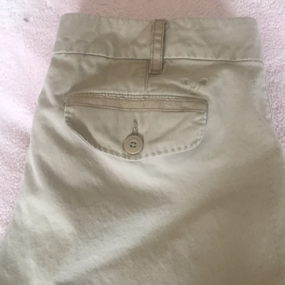 Khaki slacks. Inseam is 33 and they are boot cut